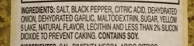 Lemon pepper blend - Ingredients