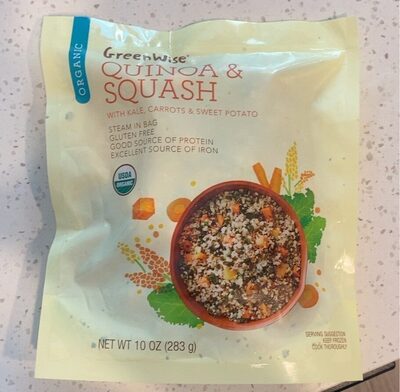 Publix Super Markets, Inc., ORGANIC QUINOA & SQUASH WITH KALE, CARROTS & SWEET POTATO, QUINOA & SQUASH, barcode: 0041415124530, has 0 potentially harmful, 0 questionable, and
    0 added sugar ingredients.
