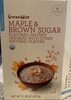 Maple & Brown Sugar Instant Oatmeal - Product