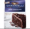 Ghirardelli dark chocolate premium cake mix - Producto
