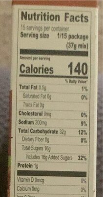 Cinnamon Swirl - Nutrition facts