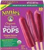 Homegrown organic grapes galore fruit juice pops - Product
