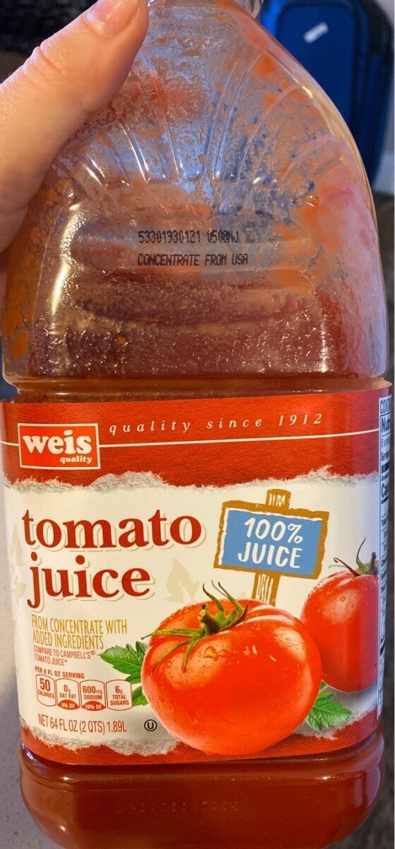 100% tomato juice from concentrate - Product
