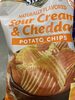 Sour cream & cheddar potato chips, sour cream & cheddar - Product