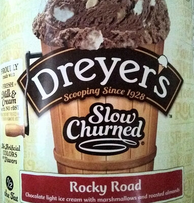 Light ice cream, rocky road - Product