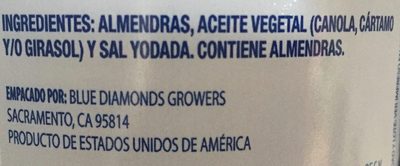 Blue Diamond Almendras - Ingredientes