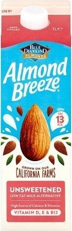 Almond Breeze Unsweetened Low Fat Milk Alternative - Product - en