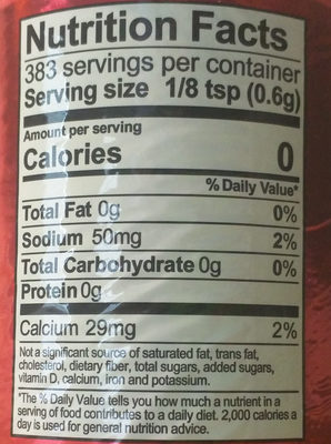 Baking powder biscuit - Nutrition facts