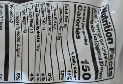 Southern sweet heat BBQ - Nutrition facts