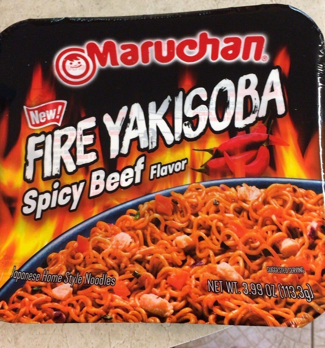Fire yakisoba spicy beef japanese home style noodles - Product