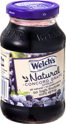 Calories in Welch'S Concord Grape Spread