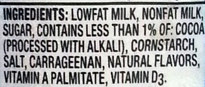 Lowfat milk - Ingredientes - en