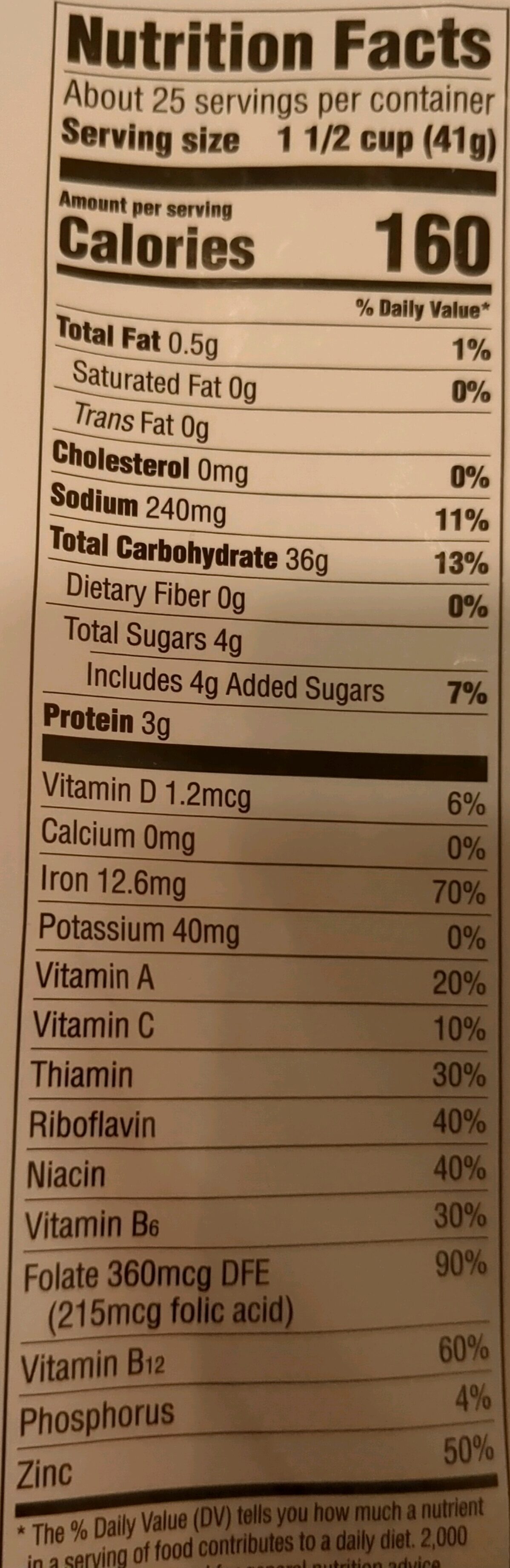 Crispy Rice - Nutrition facts