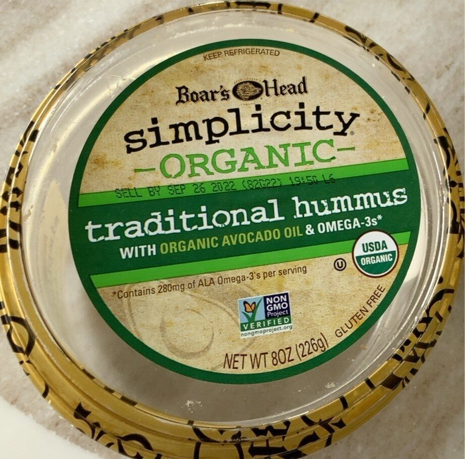 Organic Traditional Hummus - Product