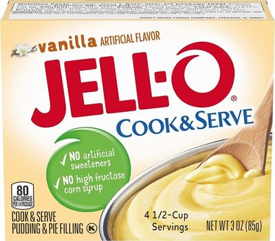 Calories in  Jello Vanilla Pie Filling Boxes