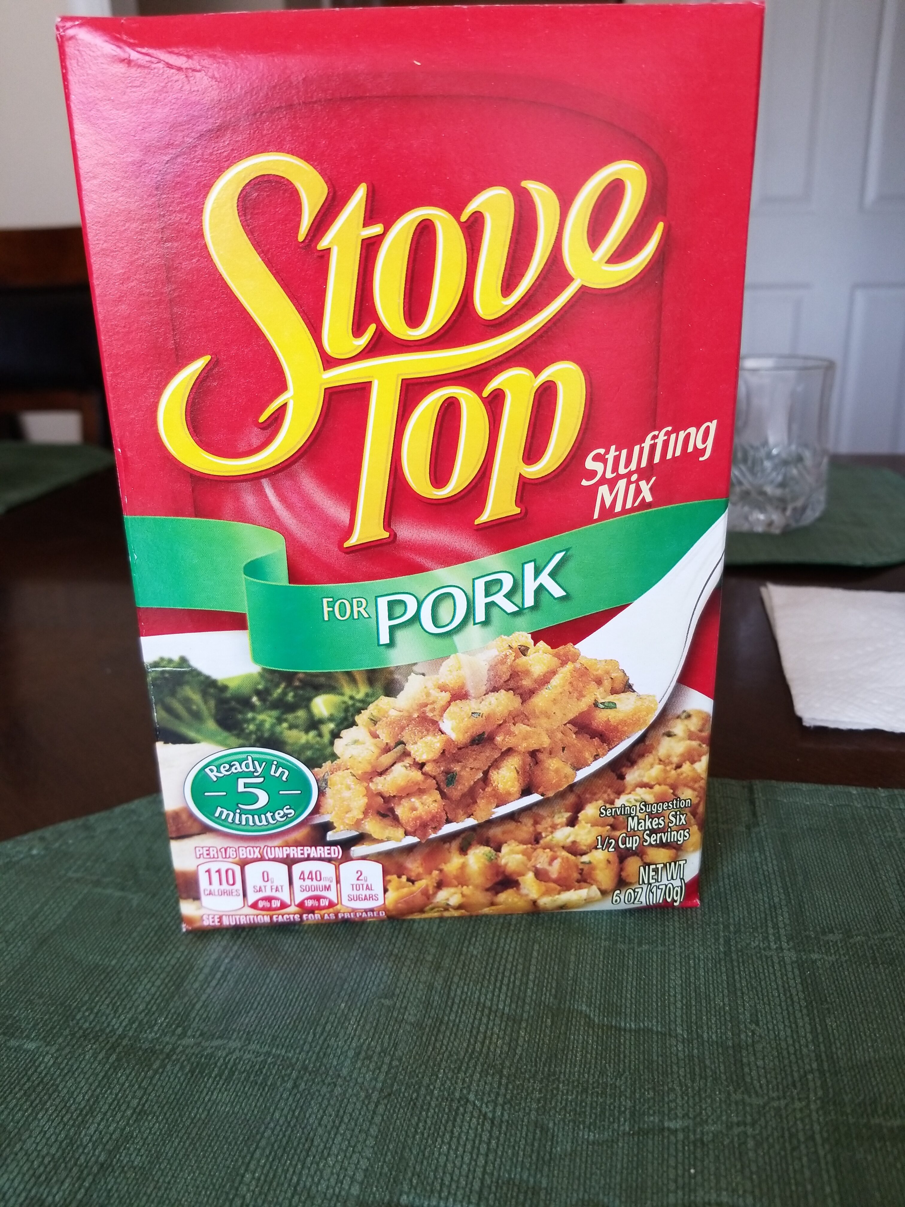 Stove Top Stuffing mix, pork - Product