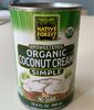 Unsweetened organic coconut cream no guar - Product