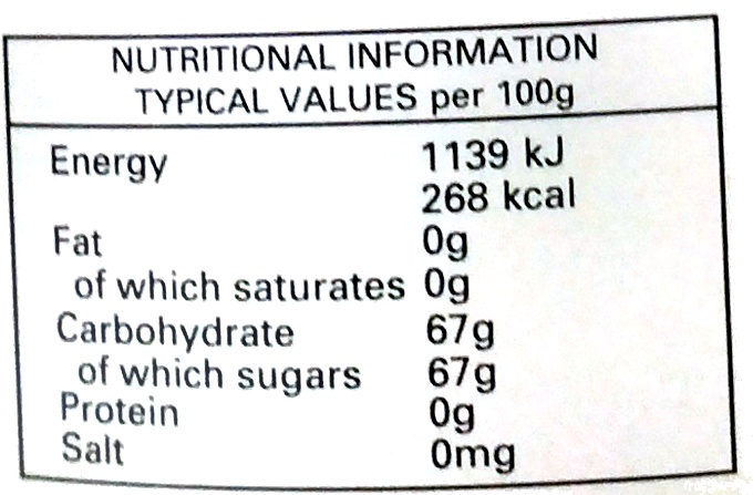 Strawberry Conserve - Nutrition facts