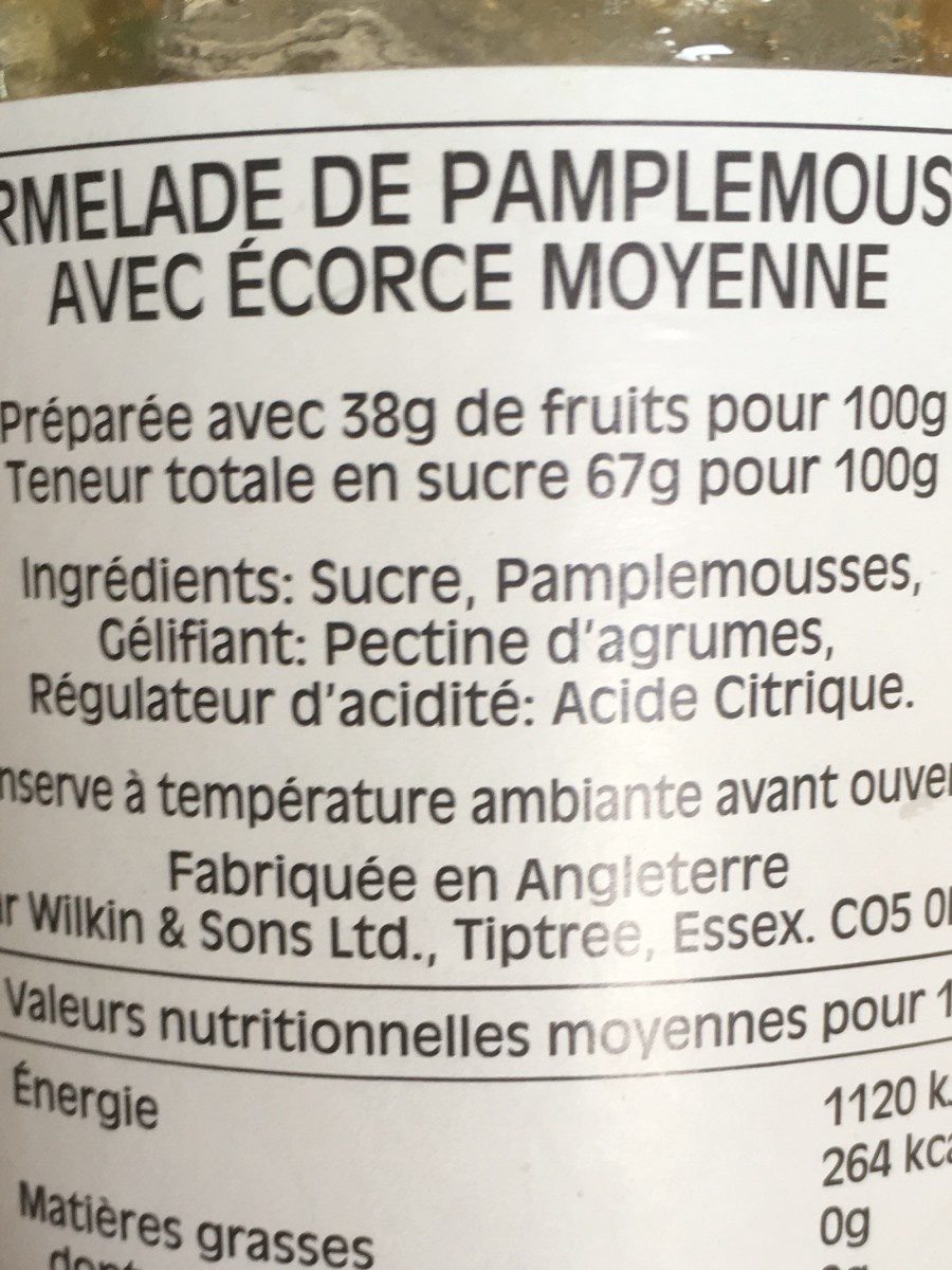 Grapefruit - Ingredients - fr