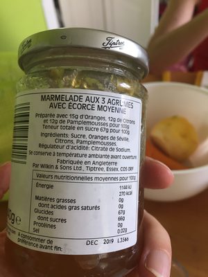 3 Agrumes - Ingredients