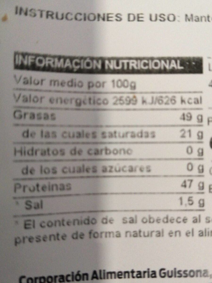 Chicharrones - Informació nutricional - es