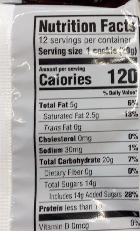 Pinwheels - Nutrition facts