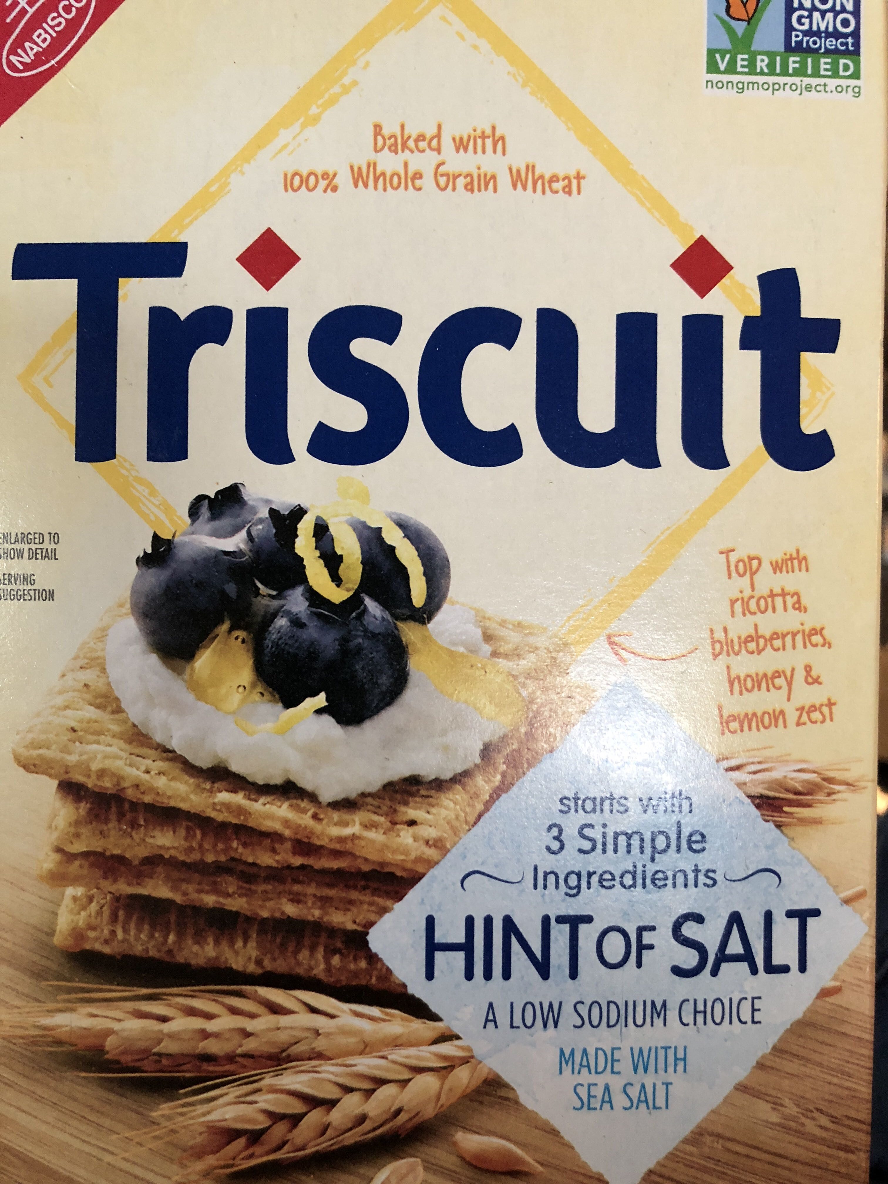 Triscuit Crackers, Hint of Salt - Product
