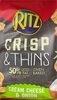 Crisp & Thins Cream Cheese & Onion - Product