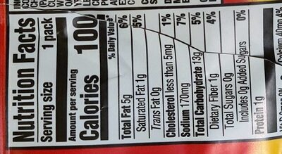 Cheese Crispers - Nutrition facts