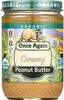 Organic Creamy Peanut Butter - Producto
