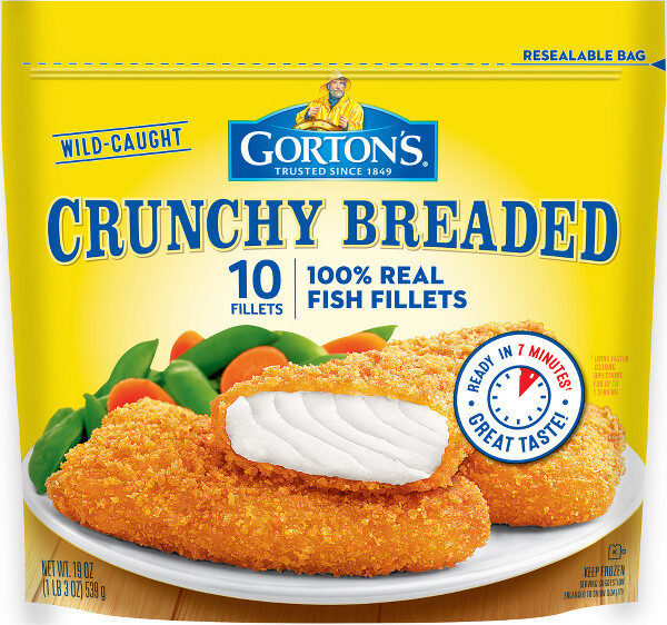 Crunchy breaded fish fillets - Produit - en