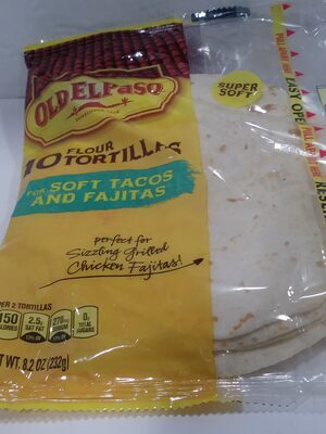 General Mills, Inc., FLOUR TORTILLAS FOR SOFT TACOS AND FAJITAS, barcode: 0046000273419, has 6 potentially harmful, 4 questionable, and
    0 added sugar ingredients.