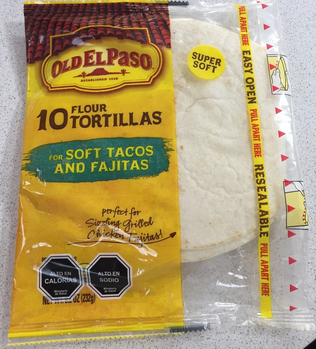 Old El Paso Flour Tortilla Shells For Soft Tacos and Fajitas 10 Count - Produit