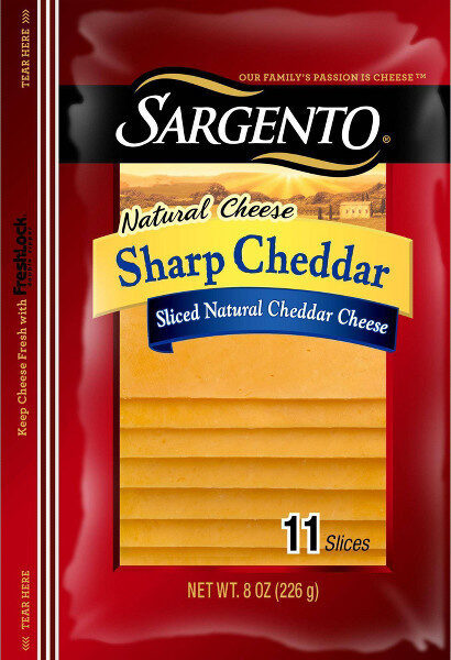 Sargento Sliced Natural Sharp Cheddar Cheese - Product