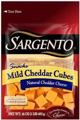 Snacks Cheese Cubes, Mild Cheddar - Product