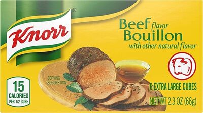 Unilever Bestfoods North America, BEEF FLAVOR BOUILLON EXTRA LARGE CUBES, BEEF, barcode: 0048001701021, has 4 potentially harmful, 7 questionable, and
    1 added sugar ingredients.