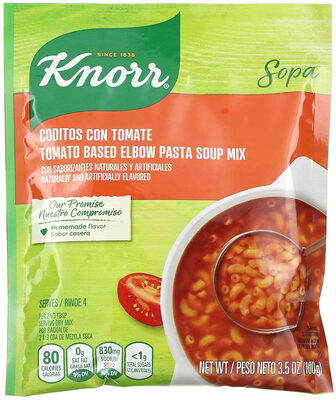 Knorr, Tomato Based Elbow Pasta Soup Mix - Product