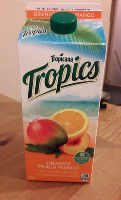 Jus Tropics (orange, Pêche, Mangue) - Product - fr