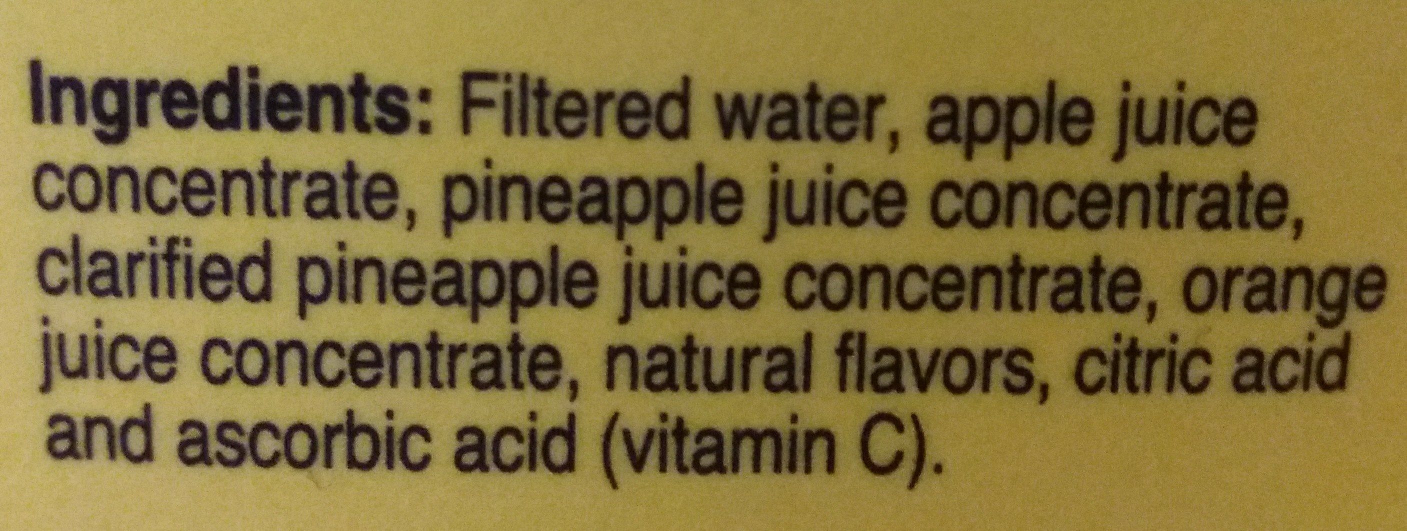 100% Juice - Ingredients - fr