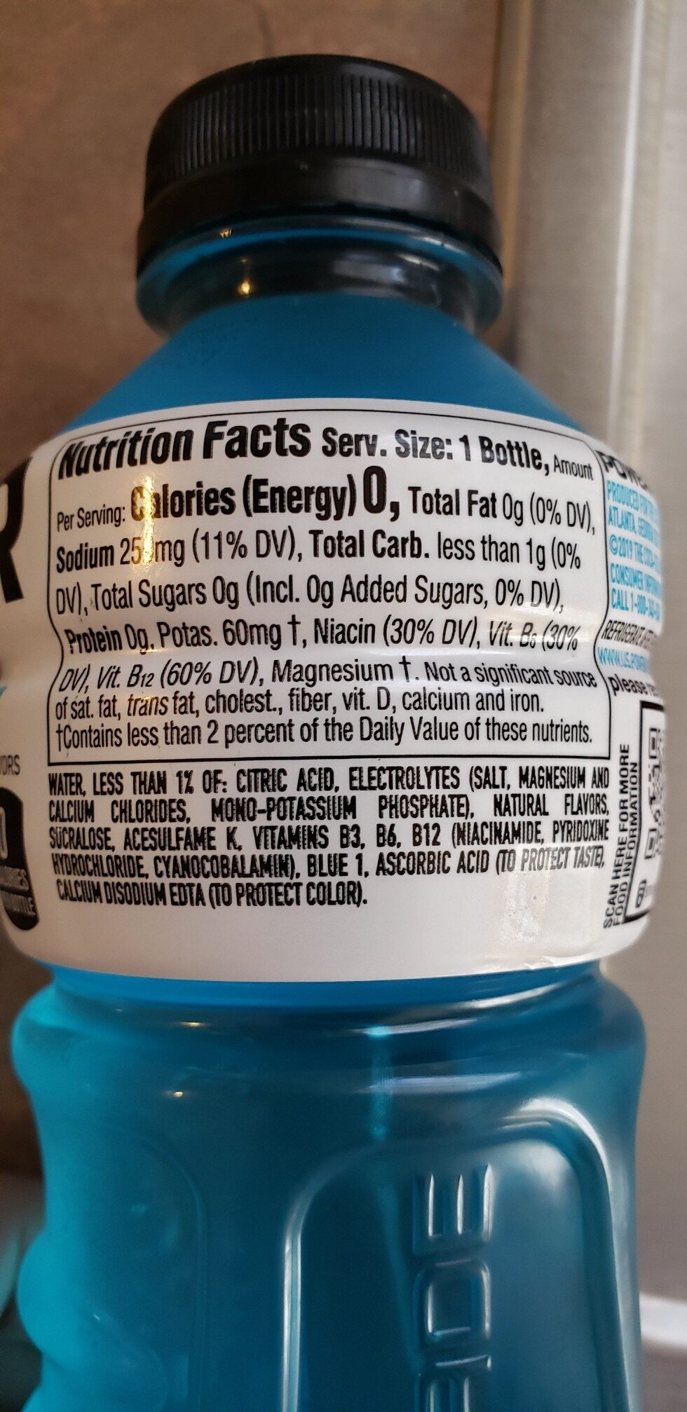 Zero mixed berry sports drink - Ingredients