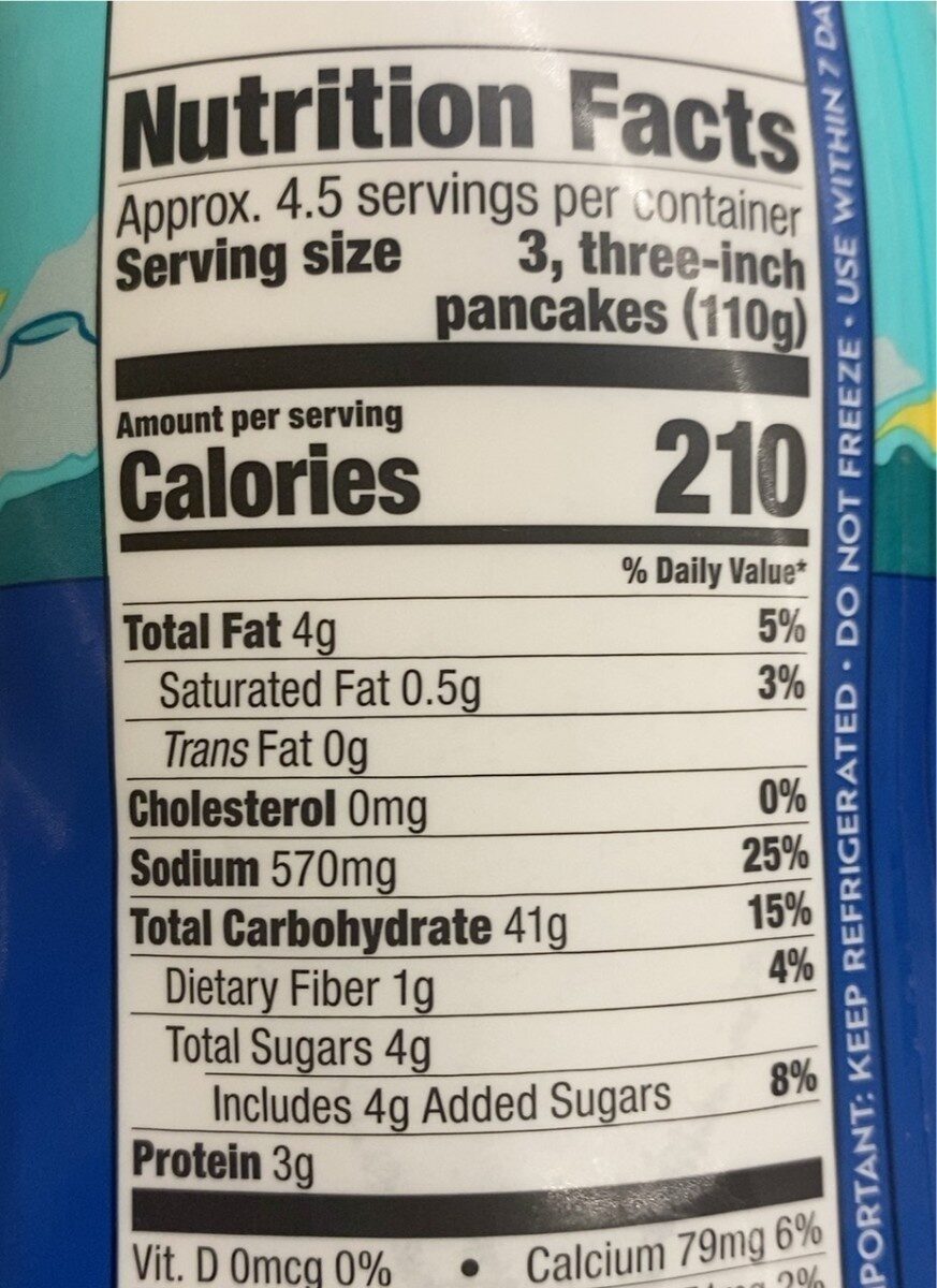 Rocket cakes - Nutrition facts