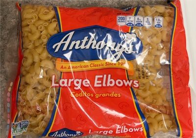 Calories in Anthony'S Large Elbows