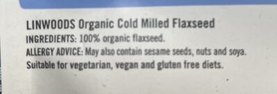 Cold milled flaxseed - Ingredients