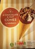 4 Chocolate and Nut cones - Producto