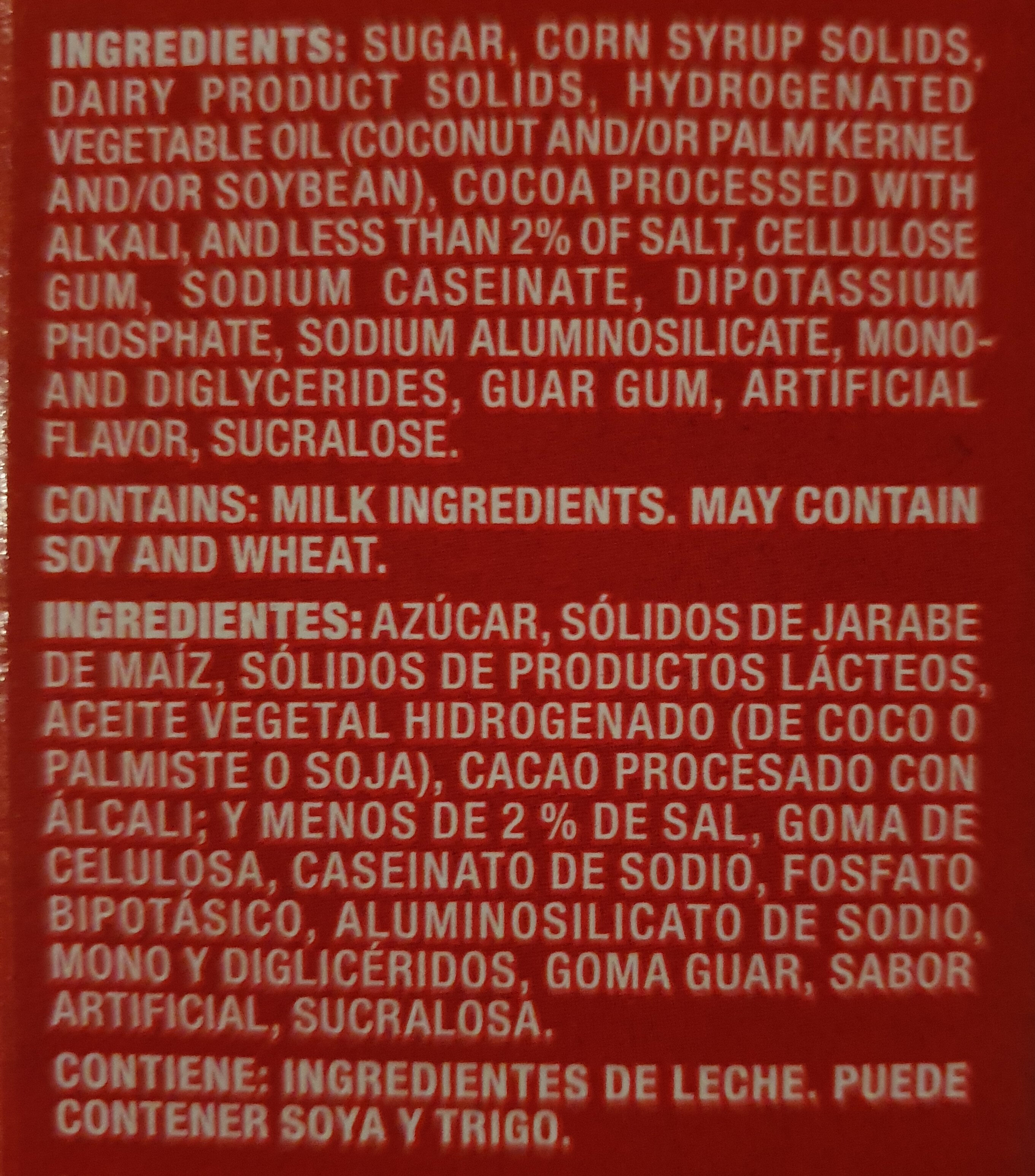 Hot cocoa mix - Ingredients