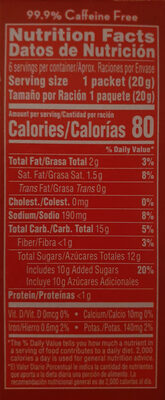 Hot cocoa mix - Nutrition facts