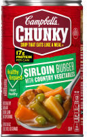 Sirlon burger with country vegetables soup - Product