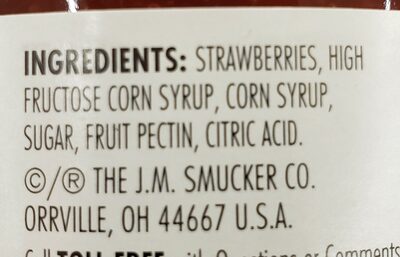 Strawberry preserves - Ingredients