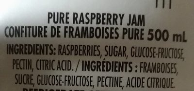 Raspberry jam - Ingrédients