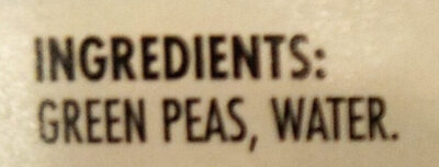 Sweet Peas - Ingredientes - en